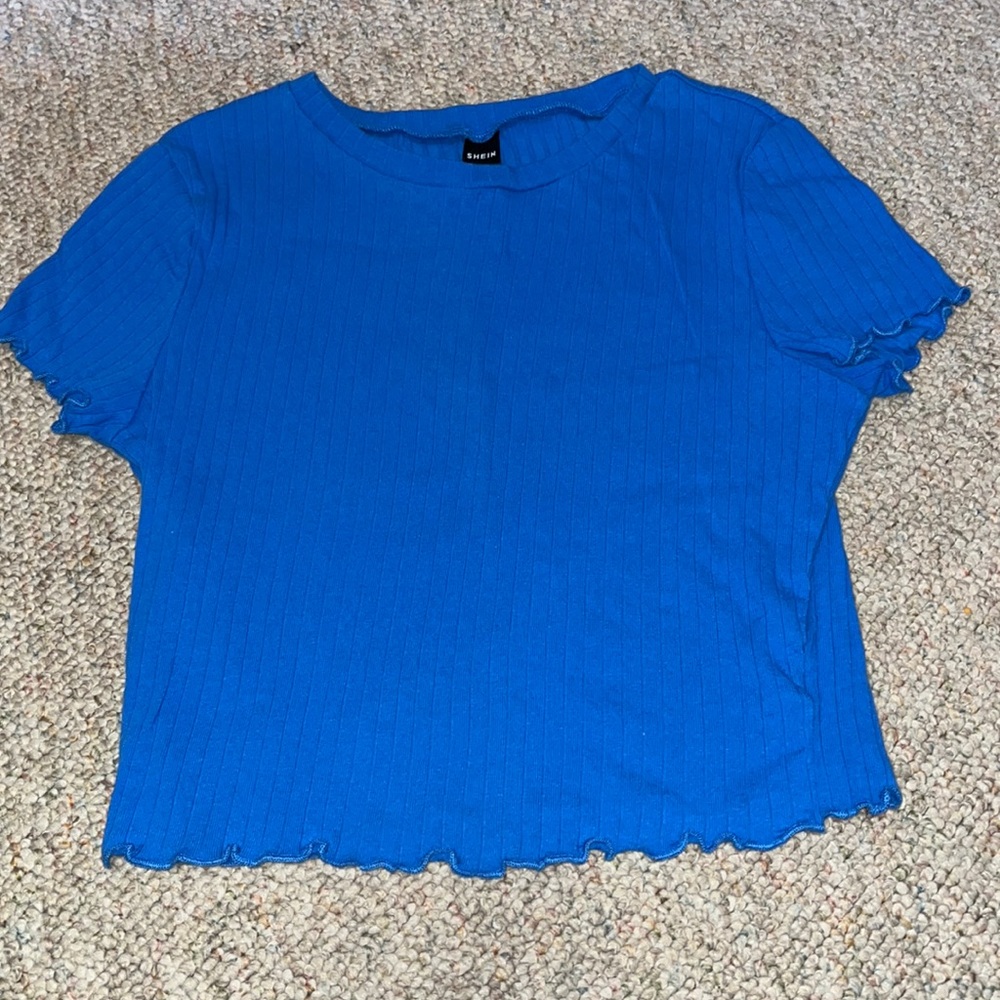 Blue Crop Top